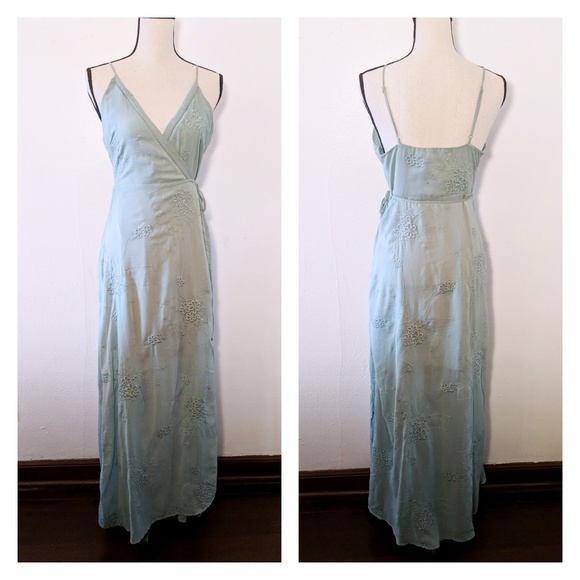 Astr Dresses & Skirts - NWT ASTR the Label Mint Floral Wrap Maxi